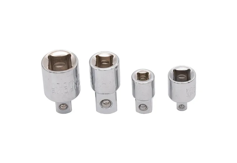 Steckschlüssel 4x Steckschlüssel Adapter Nuss 1/2" 1/4" 3/8", Knarre, Aufsatz, Ratsche, Stecknuss van Benson – productafbeelding 2 van 3