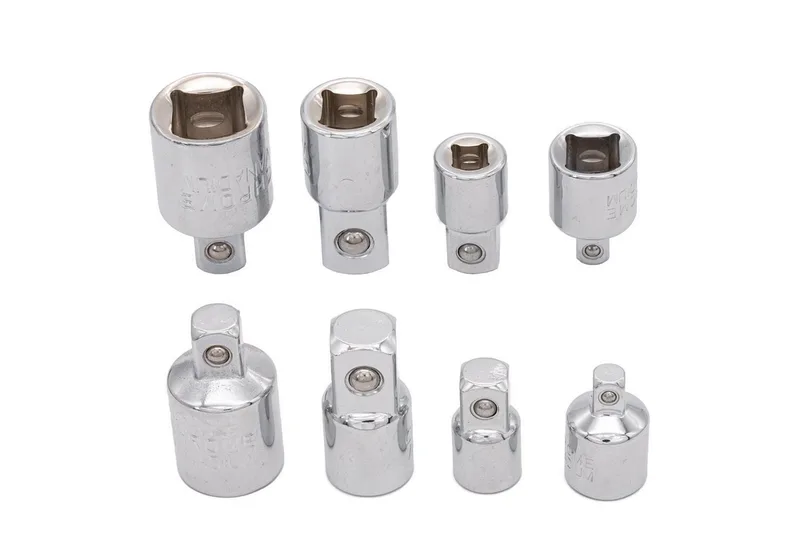 Steckschlüssel 4x Steckschlüssel Adapter Nuss 1/2" 1/4" 3/8", Knarre, Aufsatz, Ratsche, Stecknuss van Benson – productafbeelding 1 van 3