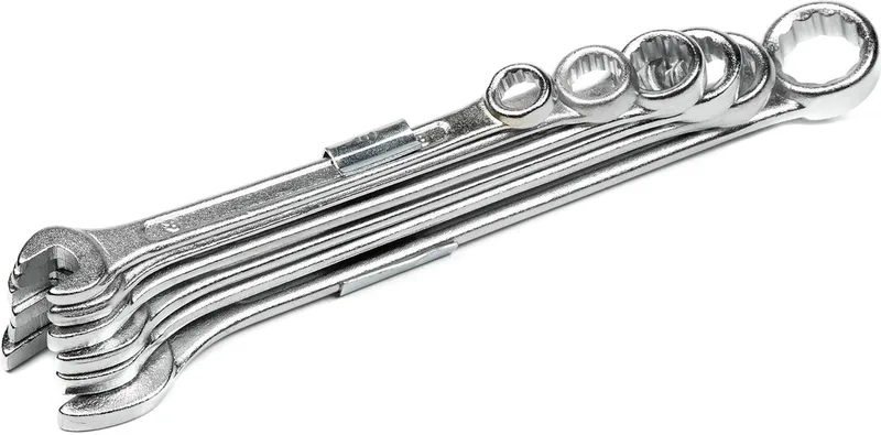 Steeksleutel set - 6 delig - 8 t/m 17 mm - gehard chroom vanadium staal - gepolijst en verchroomd de Benson – image du produit