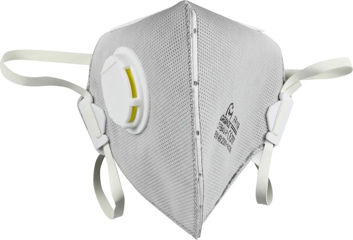 Stofmasker met ventiel - FFP2 - Set van 2 - Comfortabel ademen de Benson, Gris – image du produit