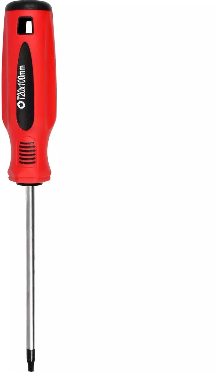 Torx T20 schroevendraaier - gehard Cr-V staal - magnetische punt - anti-slip greep de Benson, Rouge – image du produit