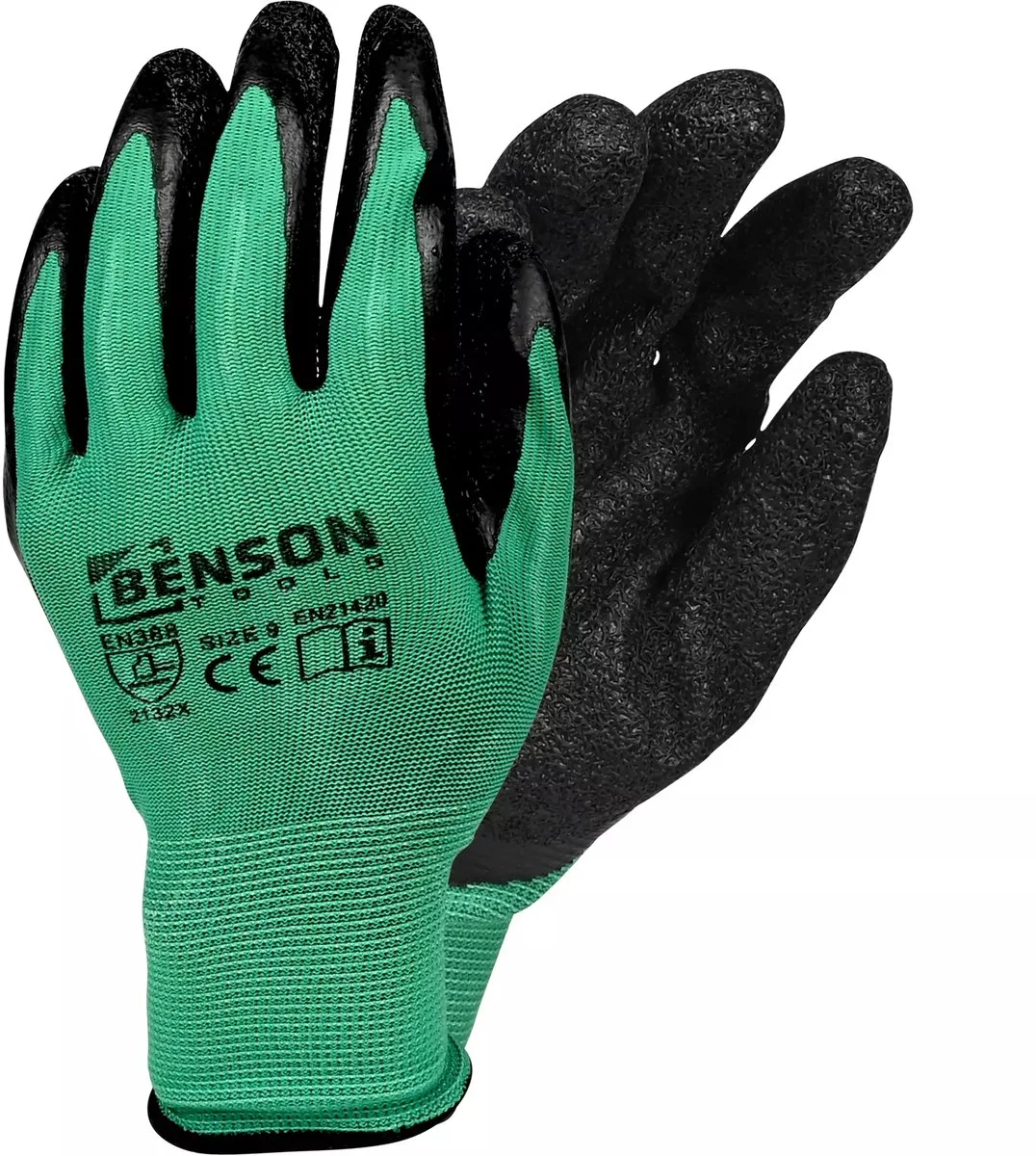 tuinhandschoenen - werkhandschoenen voor de tuin - M de Benson, Noir, Vert, 9 – image du produit