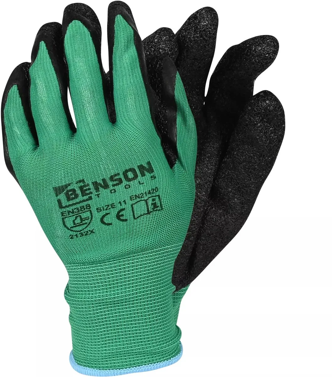 tuinhandschoenen - werkhandschoenen voor de tuin - XL de Benson, Noir, Vert, 11 – image du produit