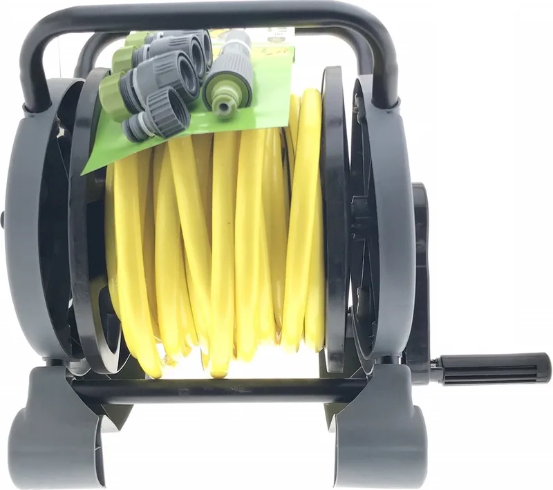 Tuinslang haspel set 2 in 1 met 15 meter slang - met wandbeugel - Tuinbewatering / planten water geven von Benson – Produktbild