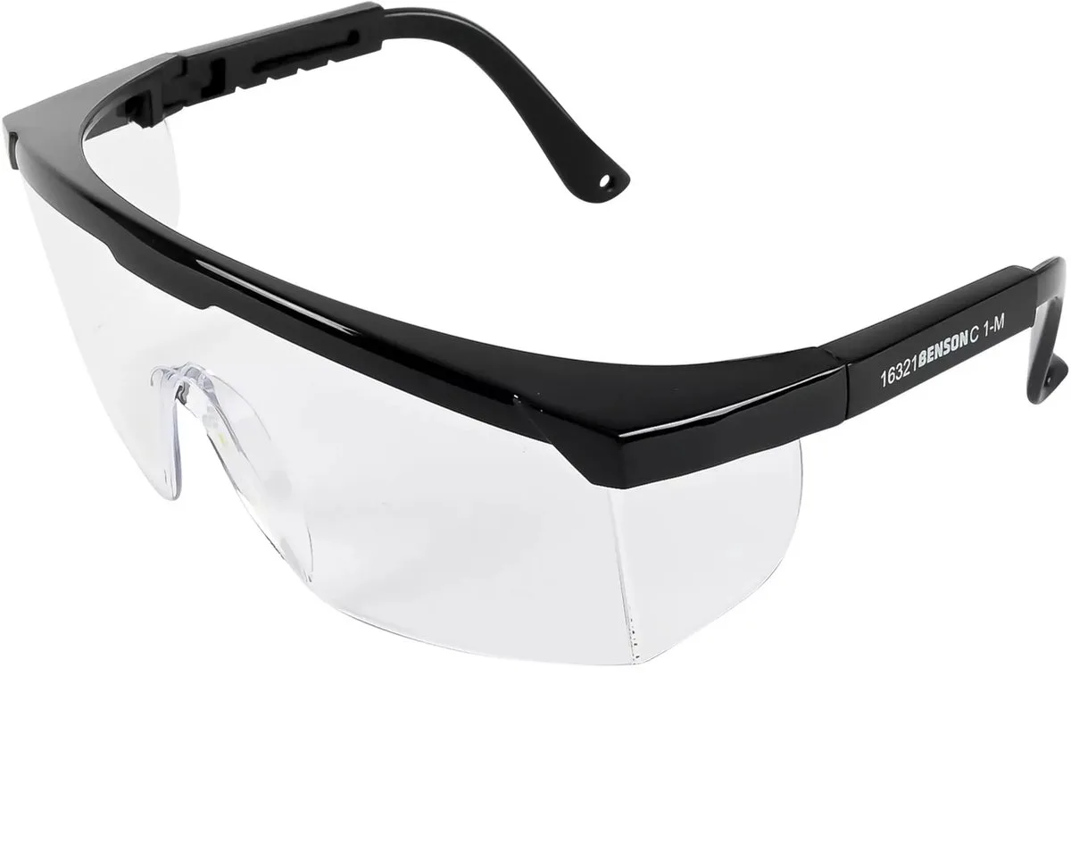 Veiligheidsbril frame - beschermt tegen vuil en vocht de Benson, Noir – image du produit