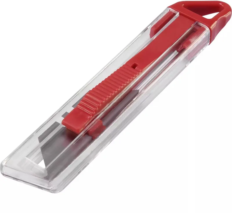 Veiligheidsmes 130 mm met Automatisch Lemmet de Benson, Transparent – image du produit