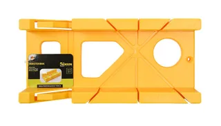 Verstekbak - 45 en 90 graden - Geel - Kunststof - 30x14x8 cm fra Benson – produktbillede 5 af 5