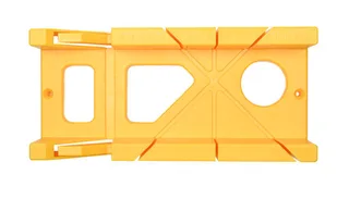 Verstekbak - 45 en 90 graden - Geel - Kunststof - 30x14x8 cm fra Benson – produktbillede 3 af 5