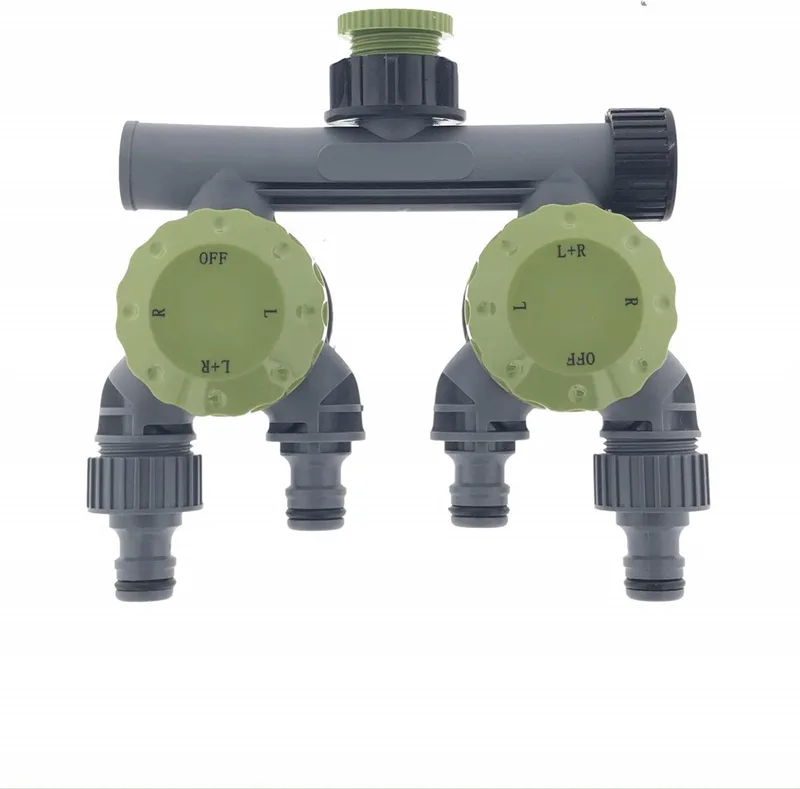 Waterverdeler - Tuinslang 5 Weg -Kraanaansuiting voor 1/2" - 3/4" - 4 slang aansluitingen von Benson – Produktbild
