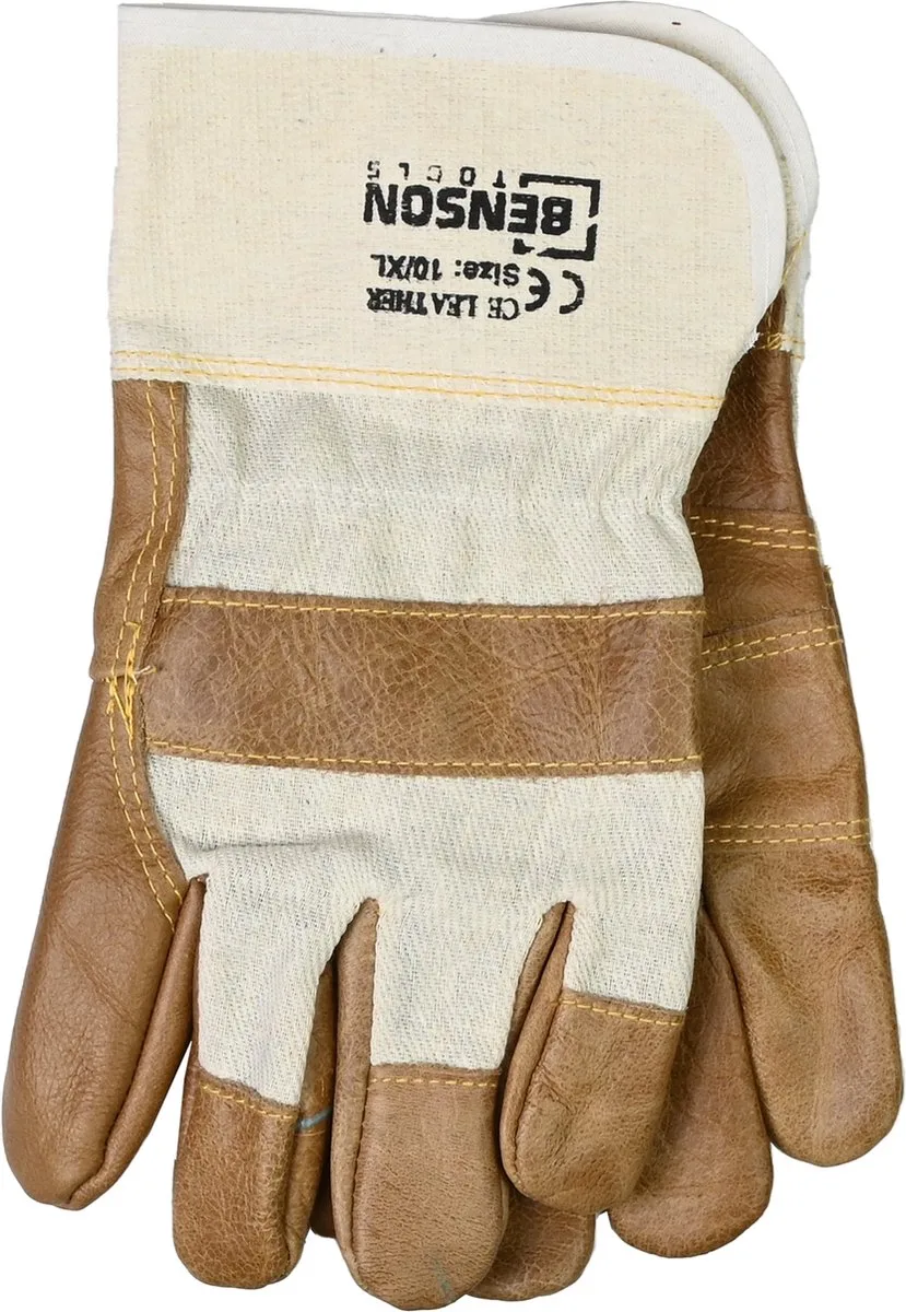 Werkhandschoen meubelleder - luxe bescherming - XL - set de Benson, Marron, 10 – image du produit