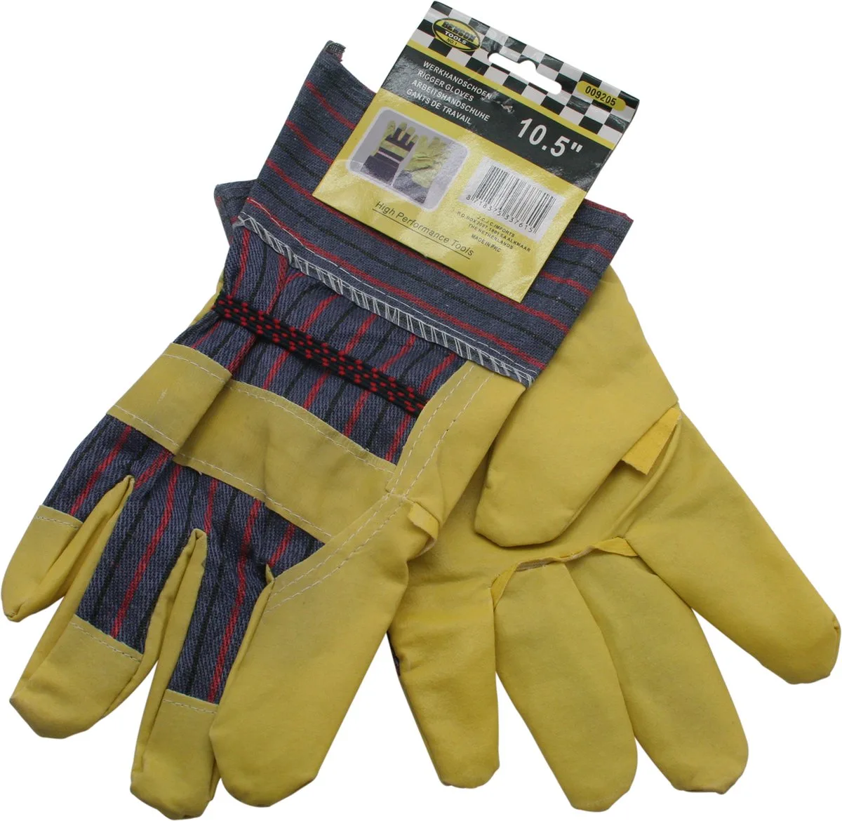 werkhandschoenen heren - leer de Benson, Jaune, Noir, 10,5 – image du produit