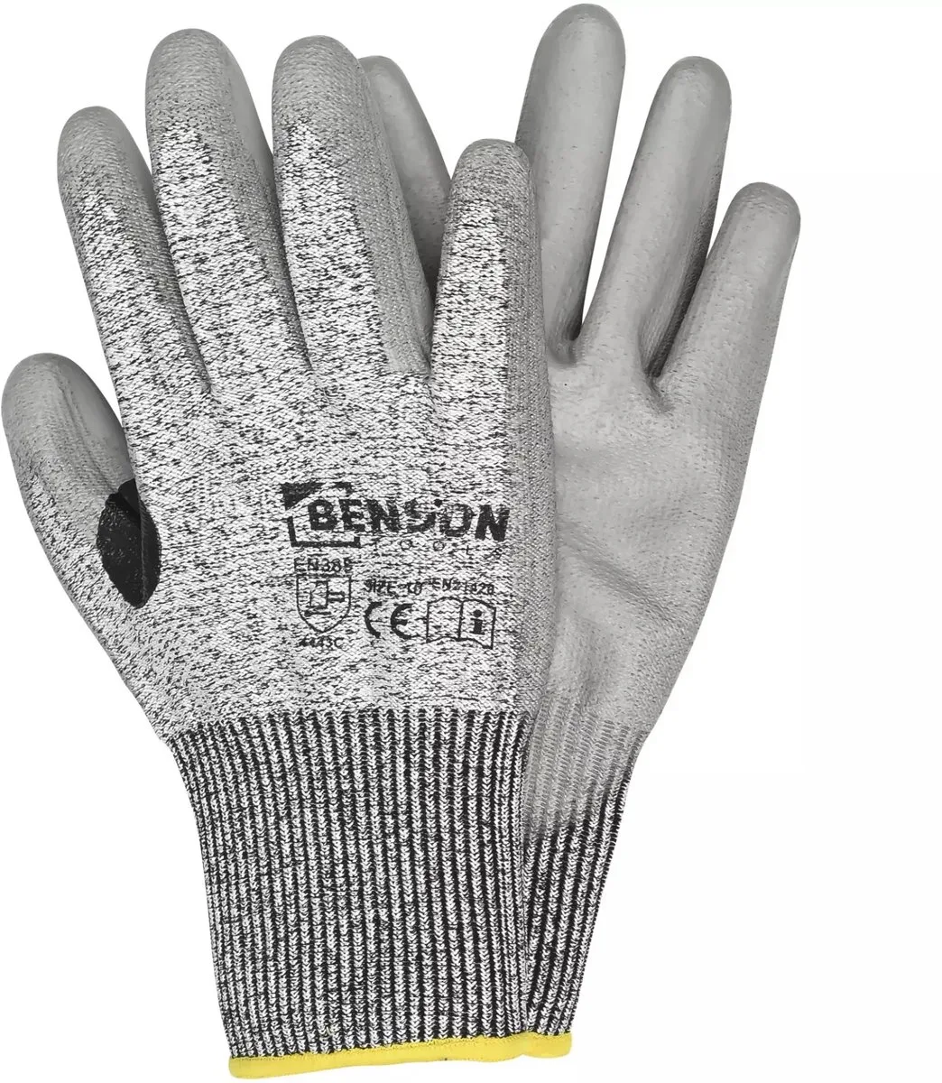 Werkhandschoenen snijbestendig level C - EN 388 - EN21420 de Benson, Gris, 10 – image du produit