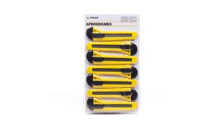 werkmes - Afbreekmes - Snijmes - 18 mm - 7 stuks från Benson, Gul – produktbild 2 av 2