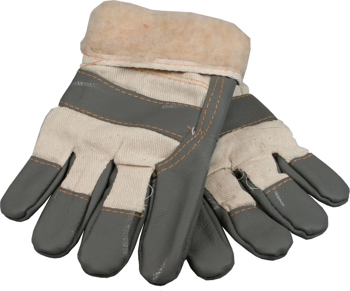 Winter werkhandschoenen - Deluxe - Leder en bont - Set van Benson, Meerkleurig, 10 – productafbeelding