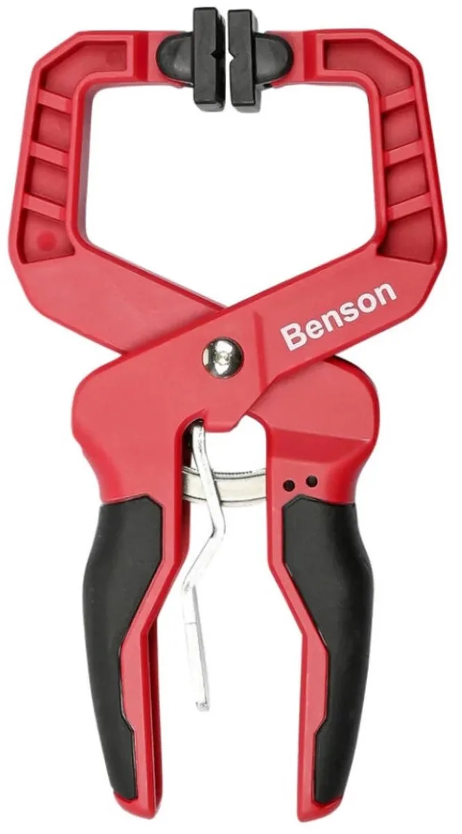Zeilklem met ratel - 45 mm opening - 100 mm lengte - Sterke grip by Benson, Blue – product image