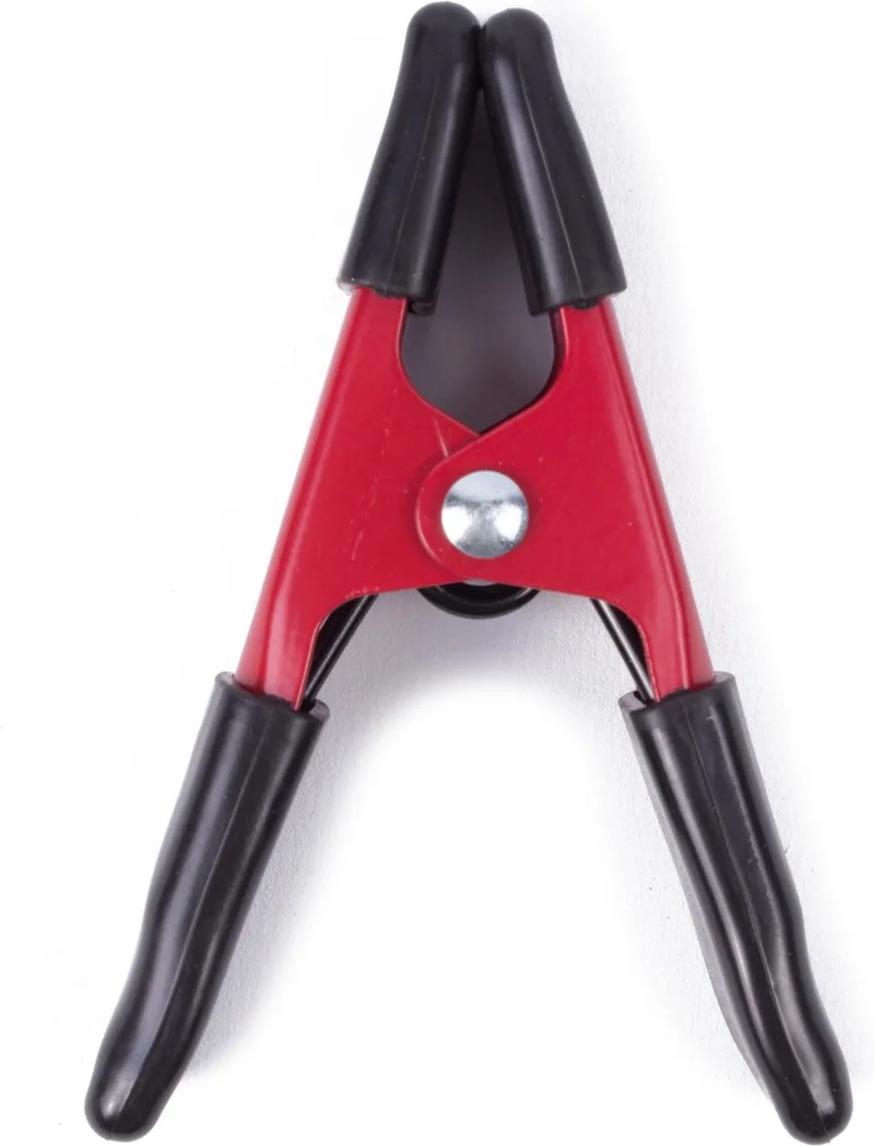 Zeilklemmen/veerklemmen - 1x - staal - 10 cm - lijmklemmen von Benson, Rot – Produktbild