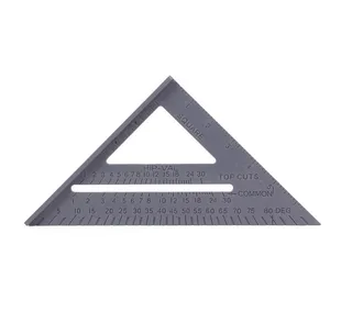 Zimmermannswinkel Anschlagswinkeldreieck 150mm Zimmermannswinkel Winkelmesser, (1-St), 150 mm, metrische & imperiale Skala van Benson – productafbeelding 2 van 3