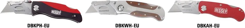 Klingen-Klappmesser mit Aluminiumgriff DBKAH-EU von Bessey, Kleurloos – Produktbild 1 von 4