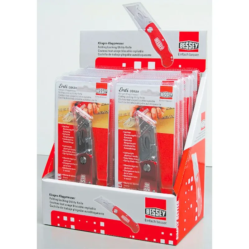 Klingen-Klappmesser mit Aluminiumgriff DBKAH-EU von Bessey, Kleurloos – Produktbild 2 von 4
