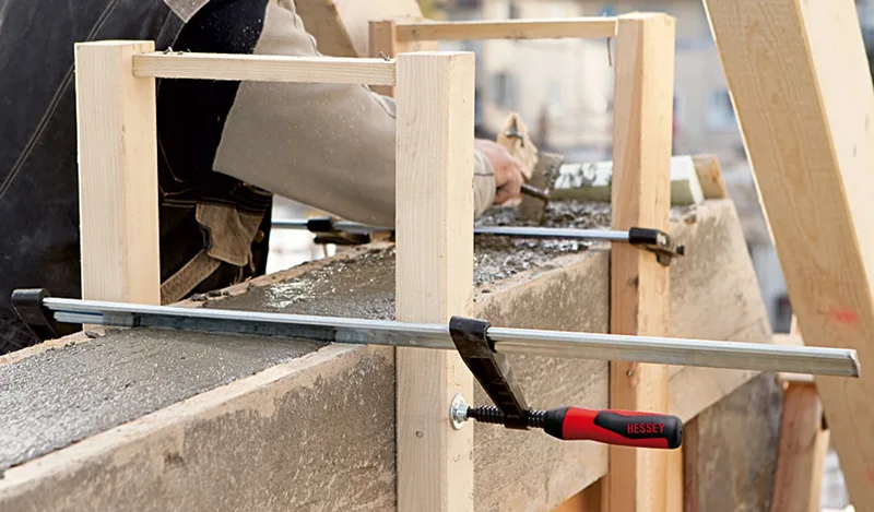 Lijmtang 1000/120mm - TGK100-2K by Bessey, Aluminium, Black, Red – product image