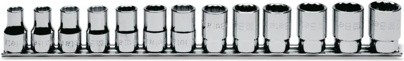 13-delige set dopsleutels twaalfkant (art. 920B) met support 920B/SB13 by Beta, Black – product image