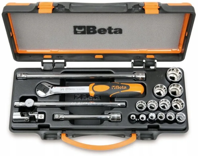 Beta 12-hoekige Doppenset 3/8'' Inch 18 Delen van Beta – productafbeelding