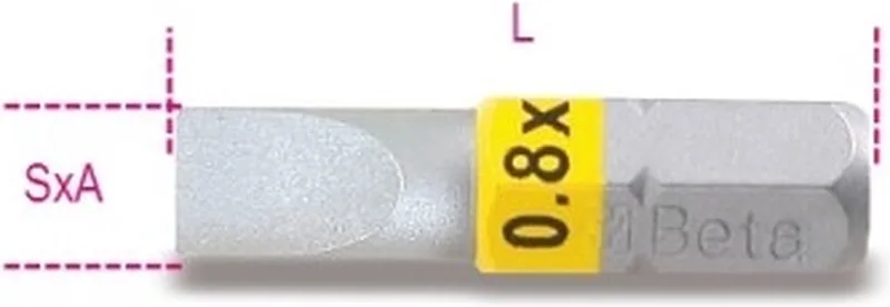 Beta 860LP 0,6X4,5 mm -BIT VOOR SLEUFSCHROEVEN by Beta – product image