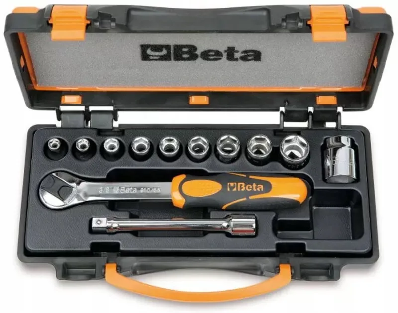 Beta 910A/C10 Doppenset 6-19mm, 12 Delen, Metalen Koffer von Beta – Produktbild