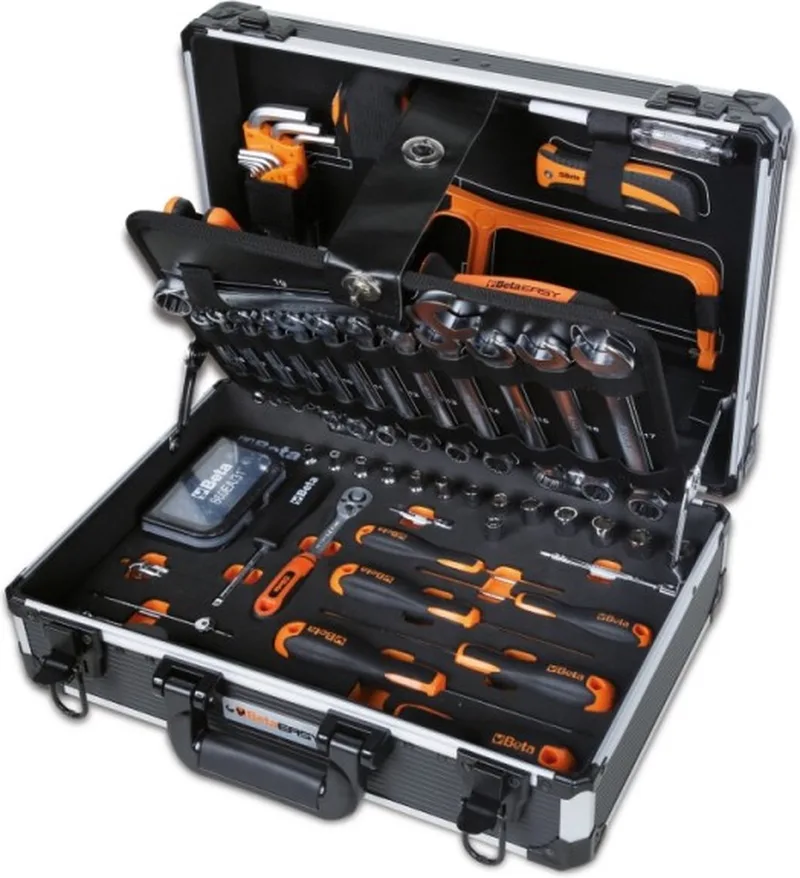 Easy - Gereedschapskoffer gevuld / compleet 100-delig assortiment by Beta, Black – product image