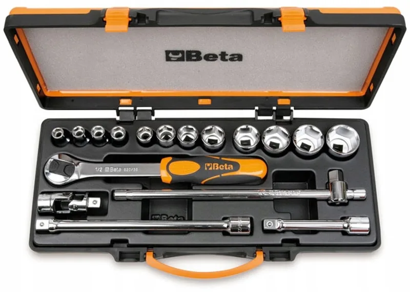 Gereedschapset 1/2" Dopsleutels 17 Delig Metaal Koffer by Beta – product image