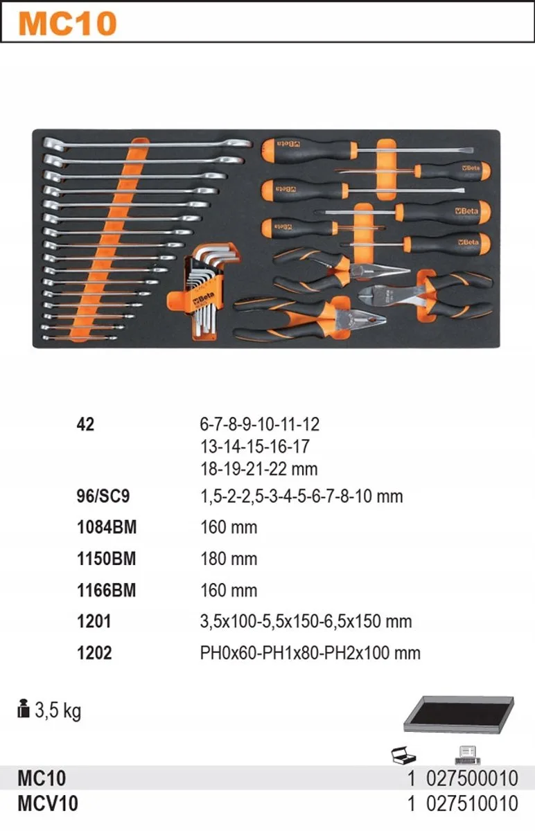 Gereedschapset 34 Delig Profielinzet 2750/MC10 by Beta – product image