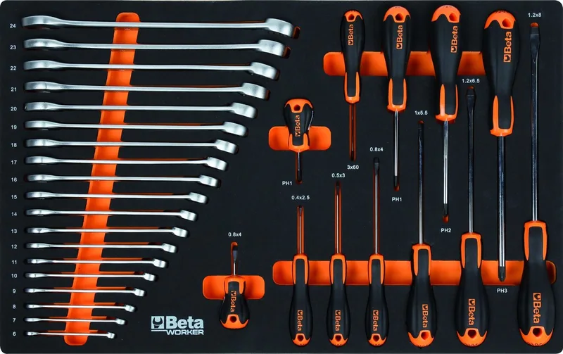 gereedschapswagen 6 laden, 189-delig, BW 2400RSC24/6-G by Beta, Orange – product image