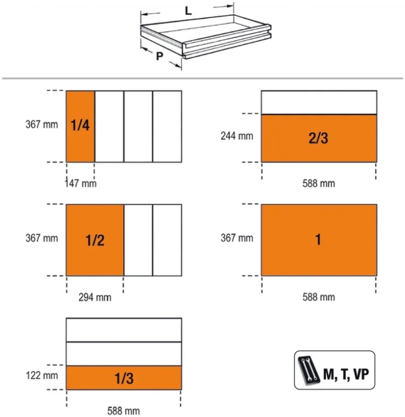 gereedschapswagen RSC24AXL/9, 9 laden, 4 wielen, 103,5 x 97 x 44,5 cm, rood de Beta – image du produit
