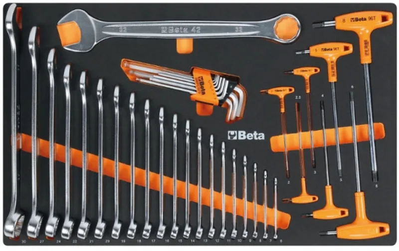 gevulde Gereedschapswagen 7 laden, 224-delig, 2400 RSC24/7-VIS de Beta, Orange – image du produit