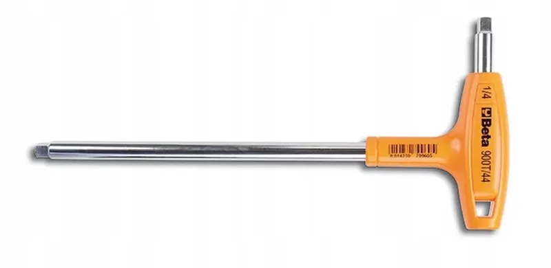 Haakse inbussleutel 1/4" met handvat en vierkante aansluiting by Beta – product image
