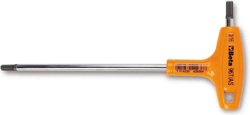 Haakse zeskant stiftsleutel Beta Tools 96T - 5 mm de Beta, Orange – image du produit