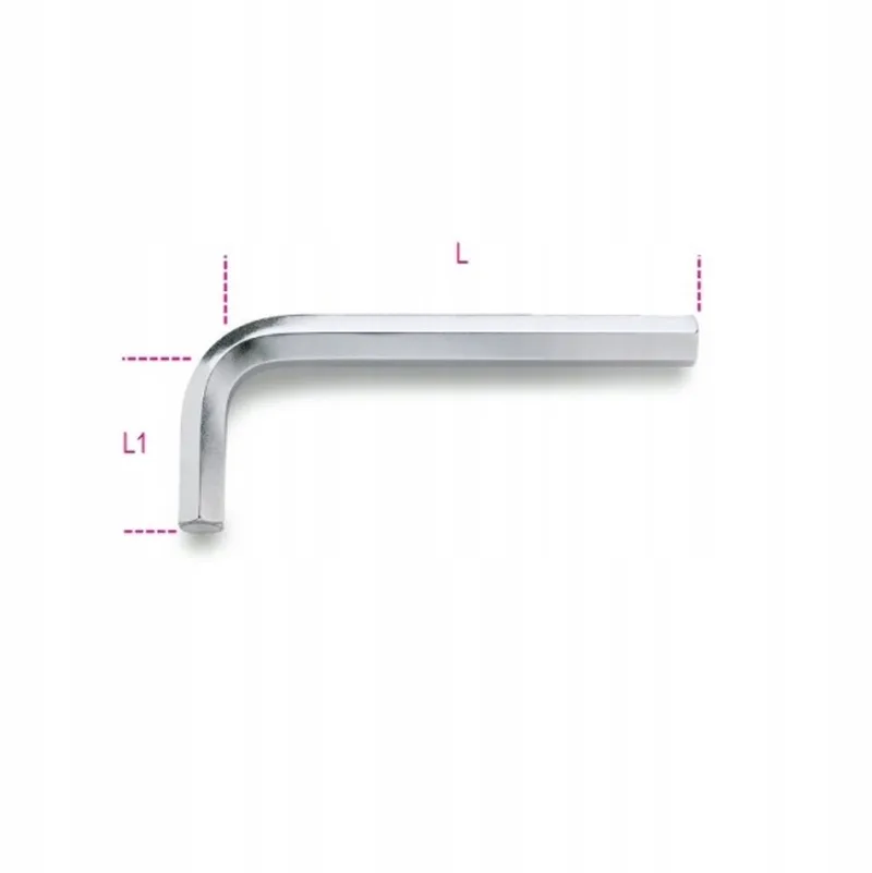 Inbussleutel 0.9mm Chroom - Hoekmodel van Beta – productafbeelding