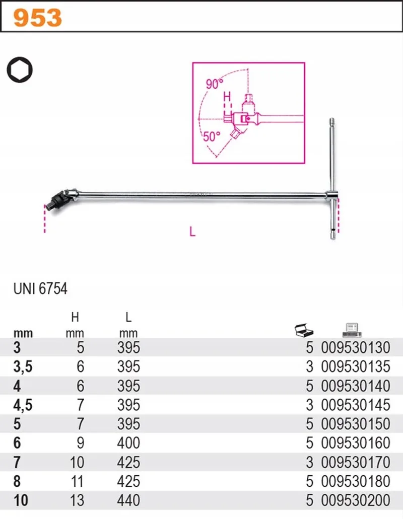 Inbussleutel met Kruiskoppeling 3.5mm - Professioneel Gereedschap by Beta – product image
