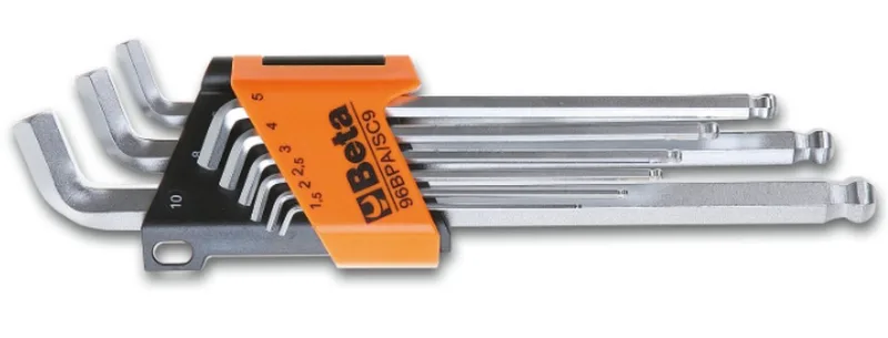Inbussleutelset Beta Tools 96BPA/SC9 met kogelkop 110° (9-delig) by Beta, Neutraal – product image