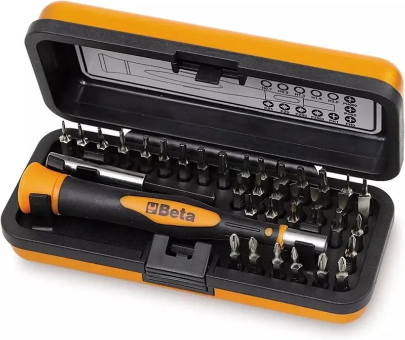Micro schroevendraaierset - 36-delig - Magnetische bithouder - Torx en Phillips bits - Compact en draagbaar by Beta – product image