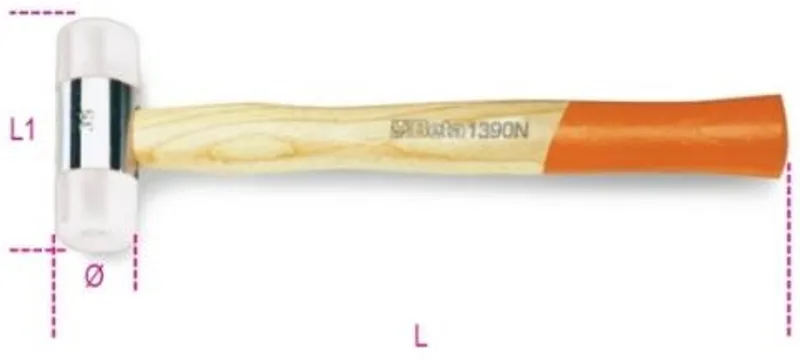Nylon Hamer 28 mm - Duurzaam en oliebestendig by Beta – product image