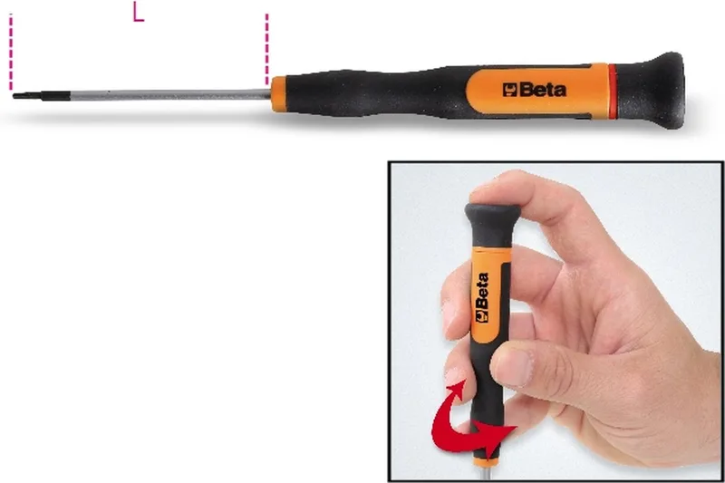 Precisie Schroevendraaier Torx T8 - 1257TX/8 de Beta – image du produit