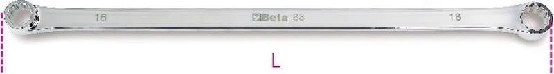 Ringsteeksleutel Dubbel 21x23x435mm van Beta – productafbeelding