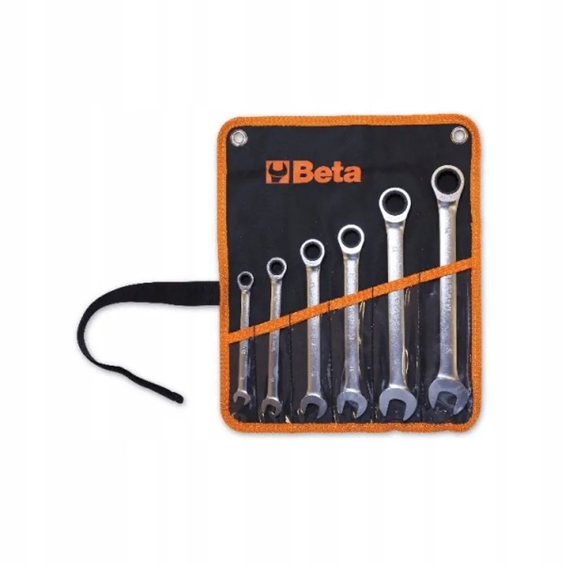Ringsteeksleutelset met Ratel, 9 Delig, 8-19mm, Inclusief koffer by Beta – product image