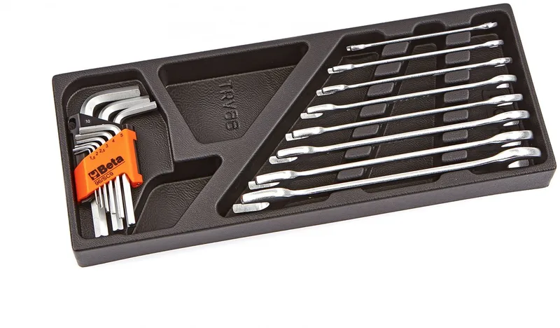 T33 17-delige steeksleutel inlay set by Beta, Black – product image