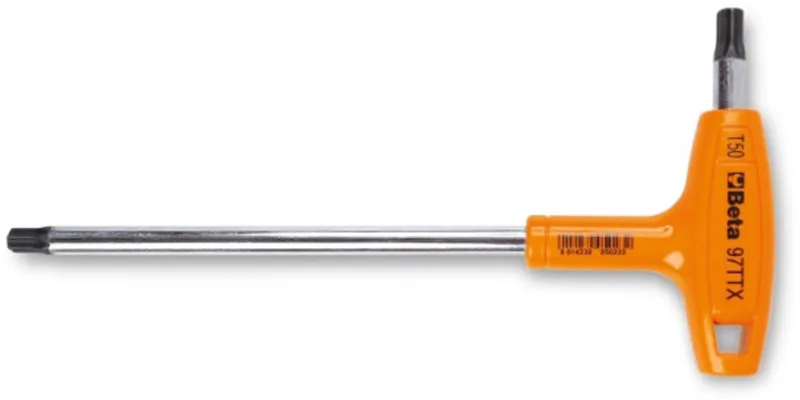 Tools - Torxsleutel - 40 haaks - stiftsleutel voor Torx schroeven en krachthandgreep de Beta, Orange – image du produit