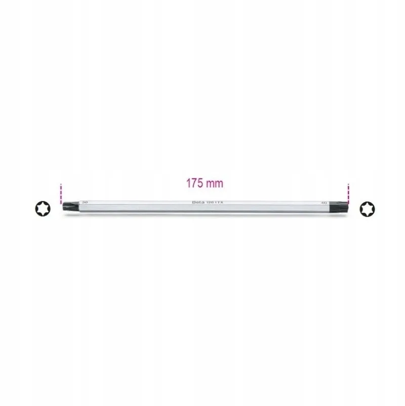 Torx Schroefbit T7-T9 Dubbelzijdig 175mm von Beta – Produktbild