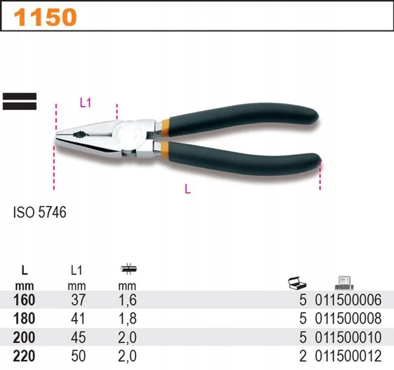 Universele Combinatietang 160mm - Kwaliteitshandgereedschap by Beta – product image