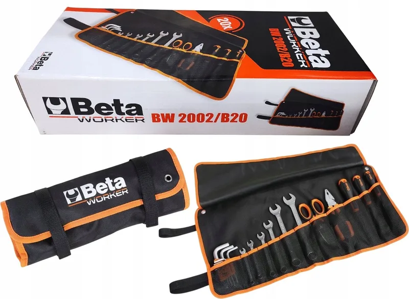 Worker BW 2002/B20: 20-delige gereedschapsset in tas by Beta, Orange – product image