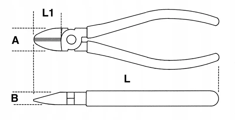 Zijsnijtang Geïsoleerd 1000V - 140mm de Beta – image du produit
